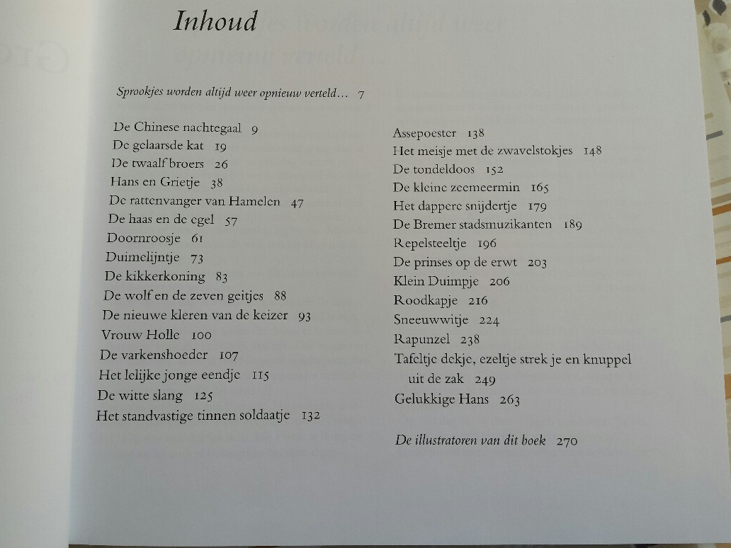 inhoudsopgave