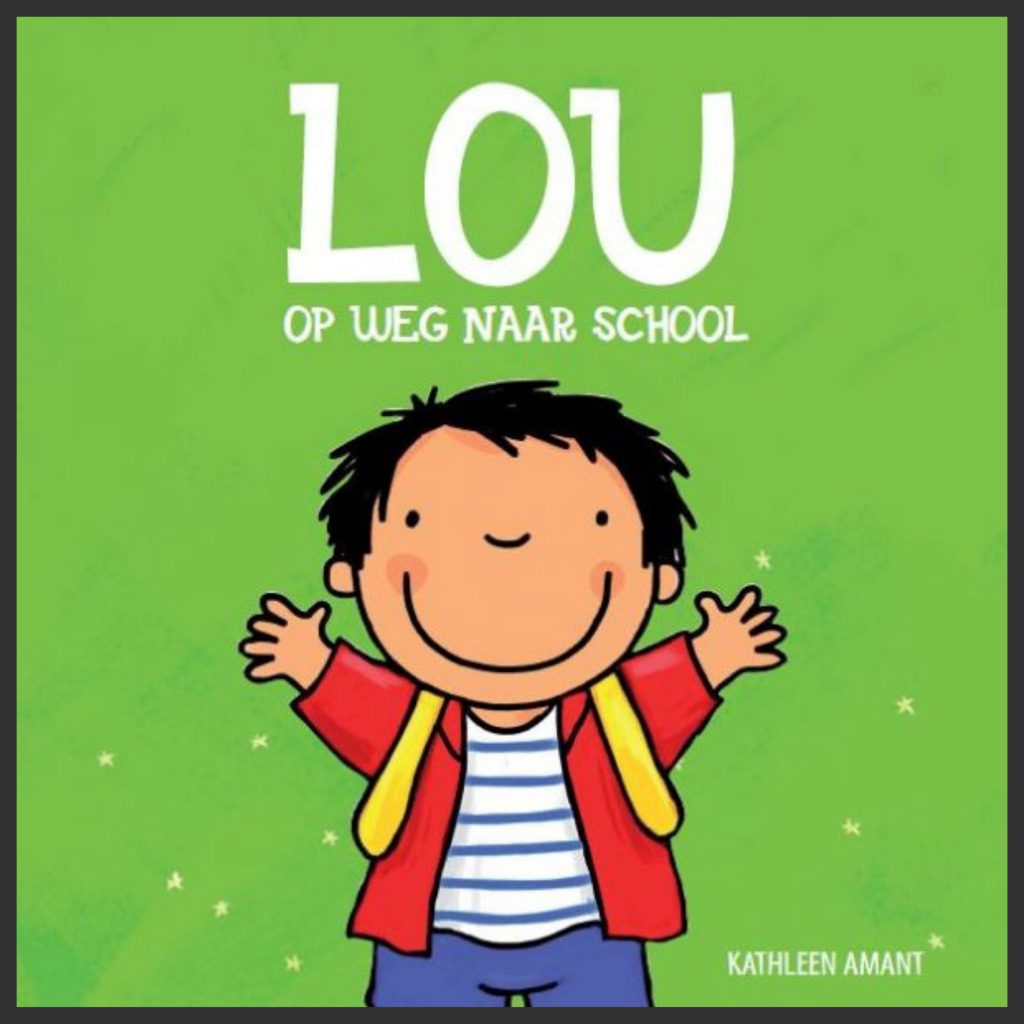 Lou op weg naar school