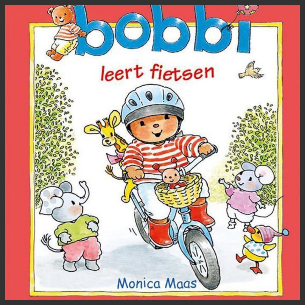 hoofd Bobbi leert fietsen