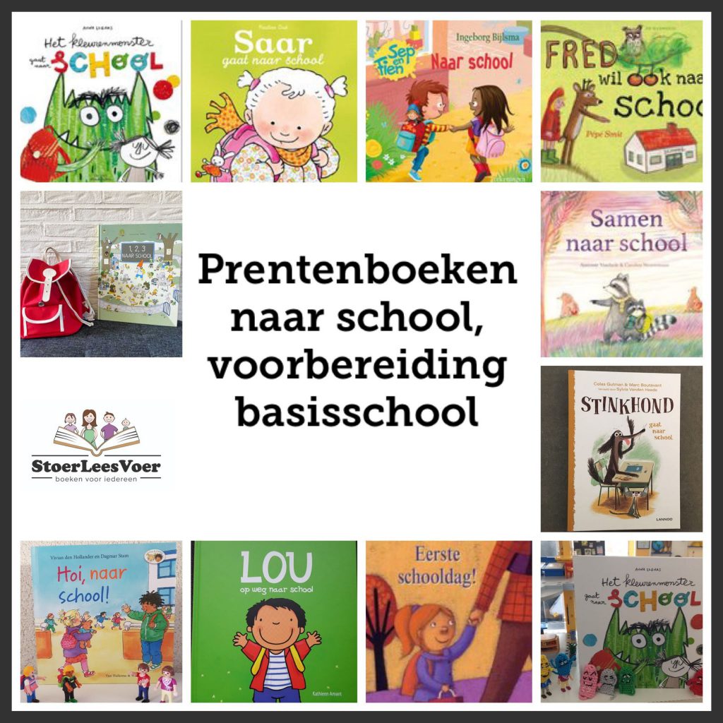 hoofd prentenboeken naar school