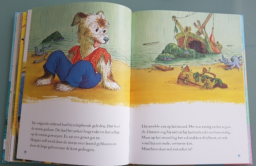 De hondenmatroos gouden boekje over de zee