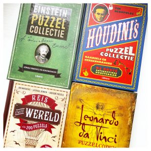 Vier puzzel- en raadselboeken die je wilt hebben