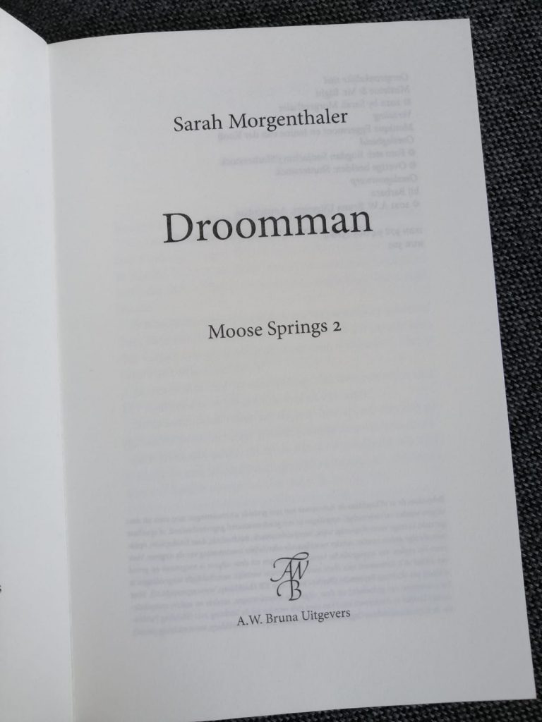 Drooman; zwijmelboek titelpagina