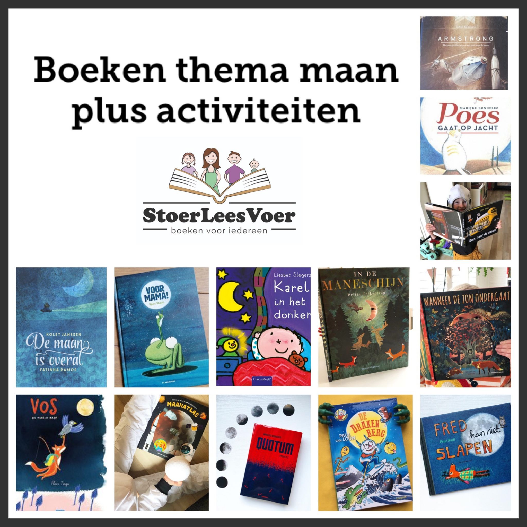 hoofd Boeken thema maan