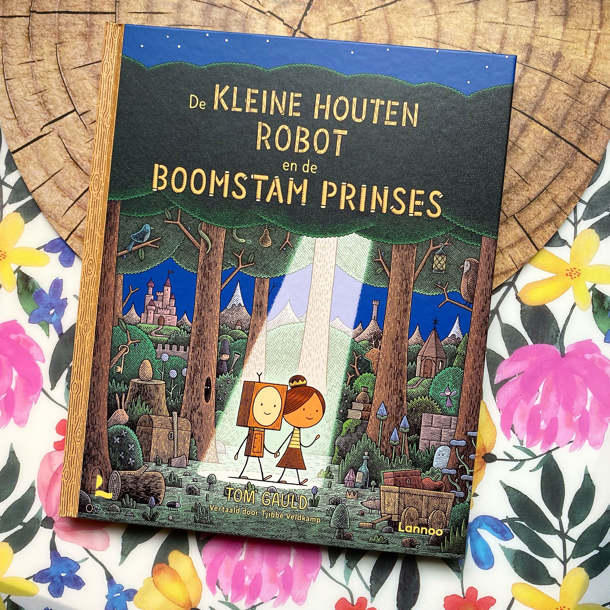 de kleine houten robot