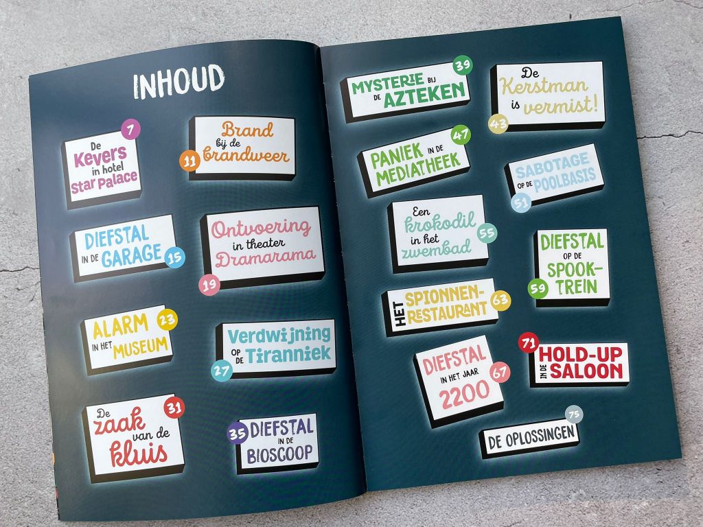 inhoudsopgave puzzels
