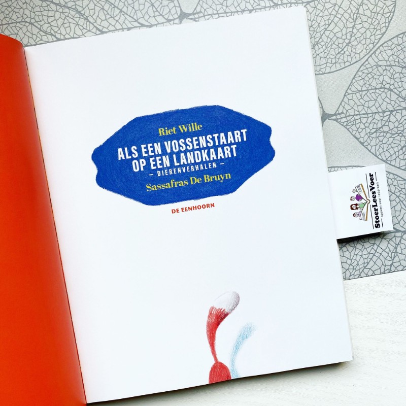 Als een vossenstaart op een landkaart