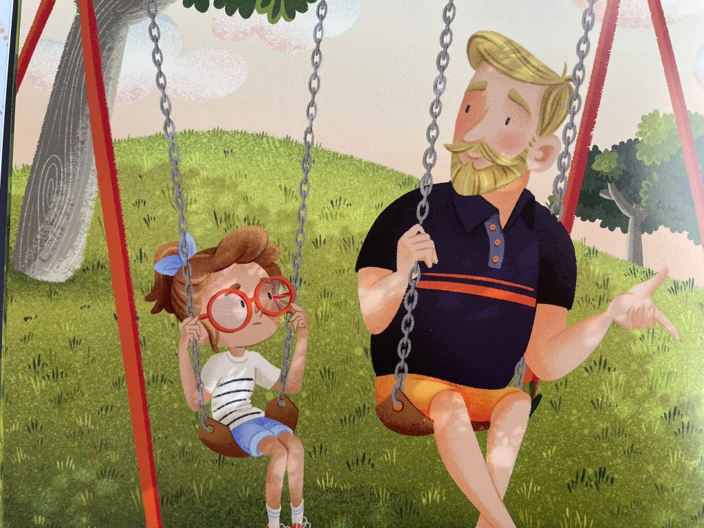 samen op de schommel