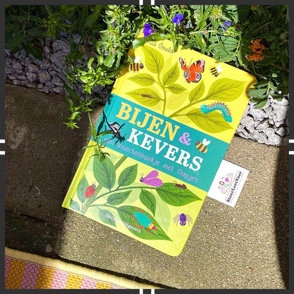 kader voorkant Bijen & kevers, een insectenboekje met flapjes