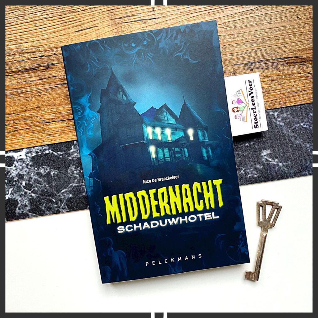 cover kader Middernacht Schaduwhotel, een spannende boekenserie voor jongeren nico de braeckelaar