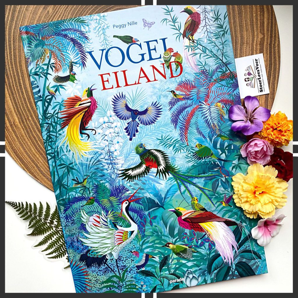 Vogeleiland cover kader zoekboek prentenboek vogels natuur