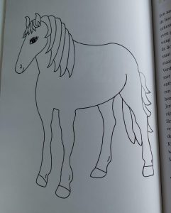 kleurplaat paard
