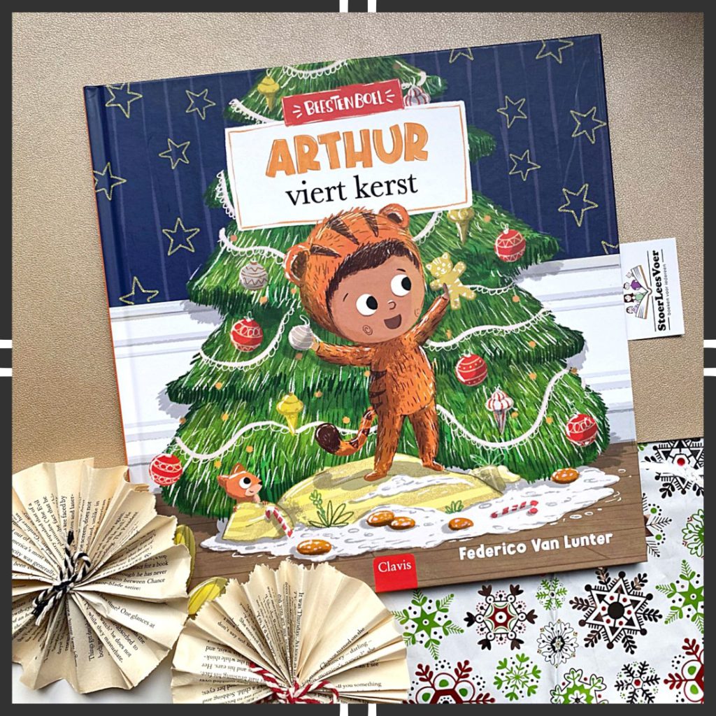Arthur viert kerst beestenboel boekenserie federico van lunter voorkant cover kader