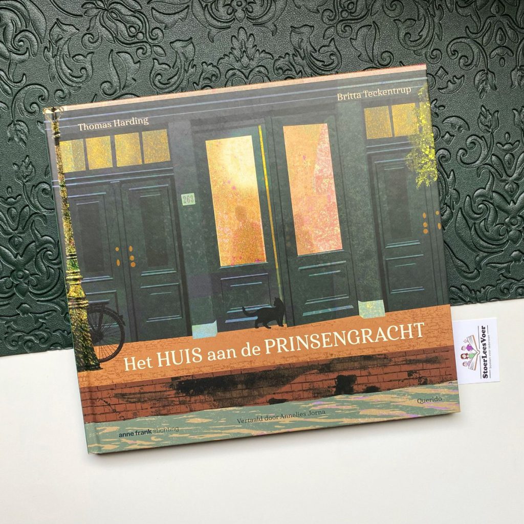 Het huis aan de Prinsengracht voorkant kader cover britta teckentrup thomas harding prentenboek achterhuis anne frank geschiedenis