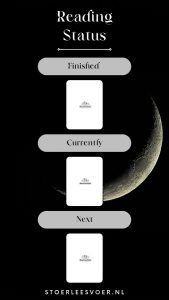 Bookish templates & reading challenges bijhouden gelezen boeken reading status maan moon gratis format
