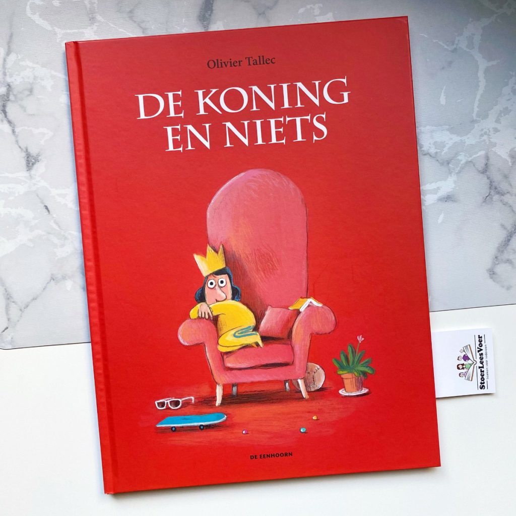 De koning en Niets voorkant cover olivier tallec prentenboek filosofisch humor de eenhoorn